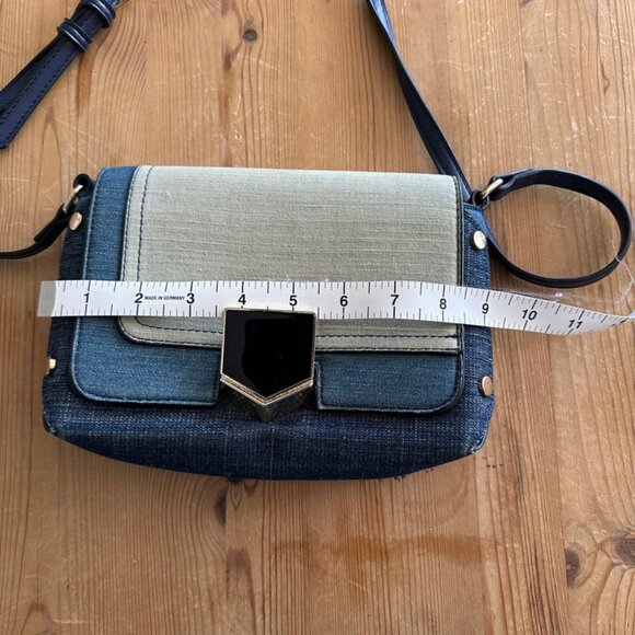 Blue Crossbody Bag with stunning metal details - Picture 8 of 10